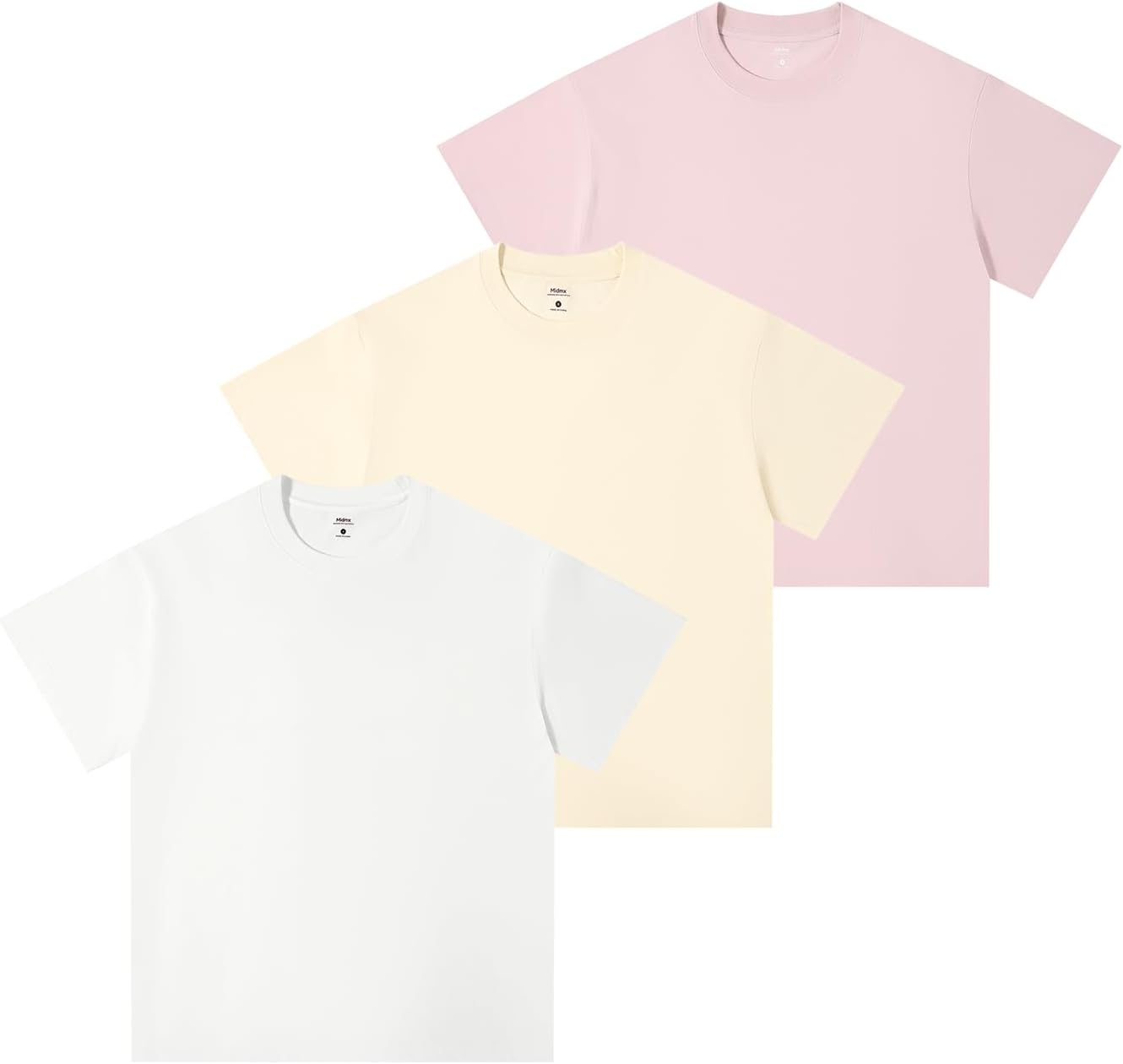 Heavyweight Cotton T-Shirts for Men Women Unisex Casual Wear
