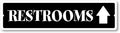 GRX1499 Indoor/Outdoor Plastic Sign for Restrooms - Large Size