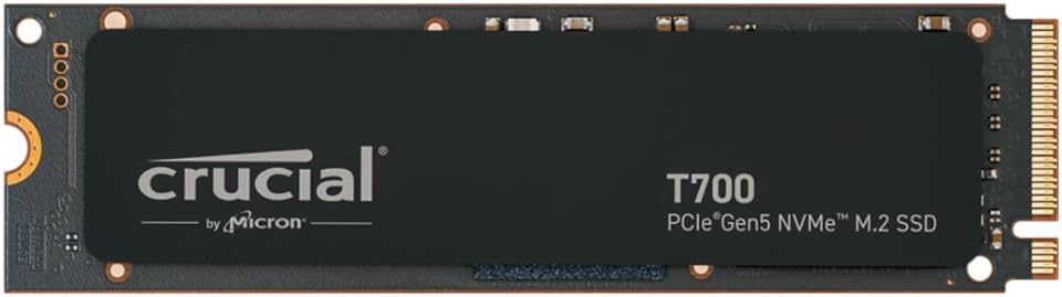 Crucial T700 PCIe Gen5 NVMe 4TB SSD for Ultimate Gaming Speed