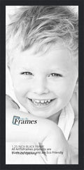 17x36 in Black Picture Frame - Classic Mid-Width Display