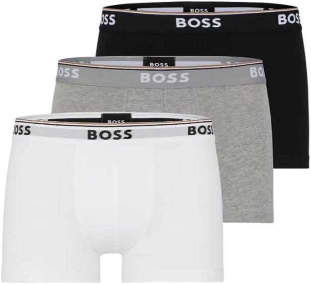 3-pack Stretch Cotton Regular Fit Trunks for Ultimate Comfort