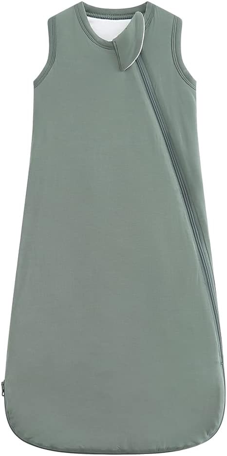HAPIU Unisex Bamboo Baby Sleep Sack with 2-Way Zipper for Comfort