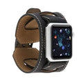 Cuff Watch Band Compatible with Apple 41mm - Handmade Genuine Leather