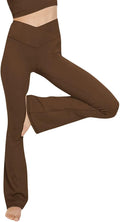 Bootleg Yoga Pants Crossover High Waisted Wide Leg Flare Pants