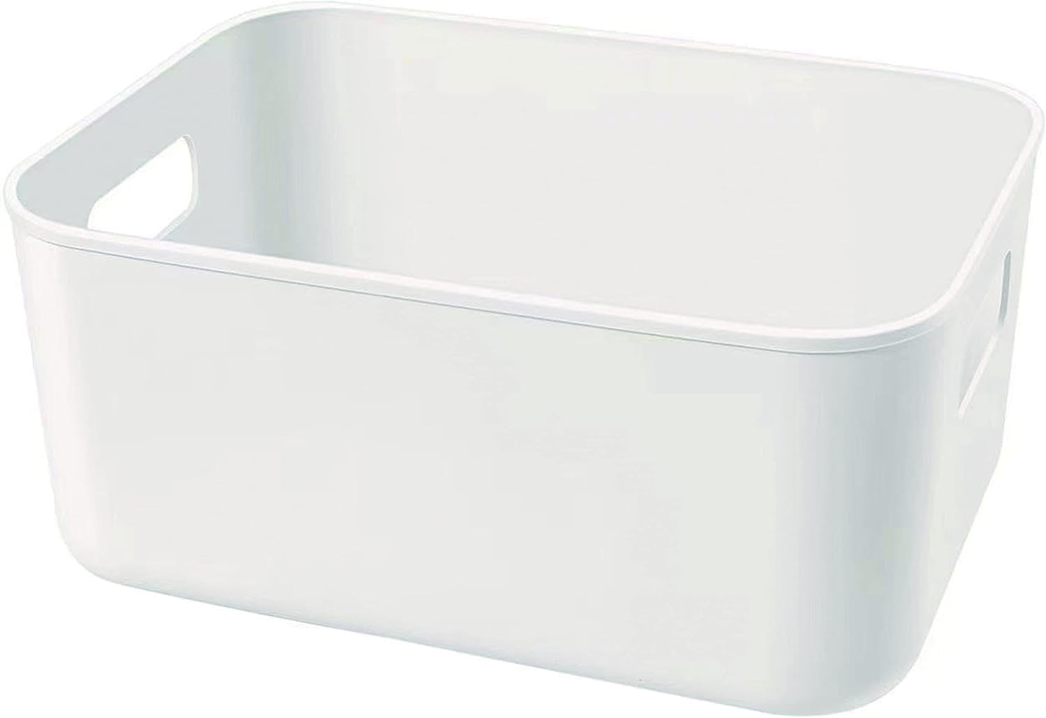 Set Of 6 Plastic Storage Bins for Kitchen and Bathroom Use