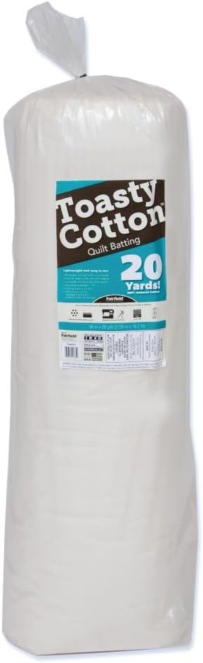 Fairfield Toasty Cotton Quilt Batting for Quilting Projects