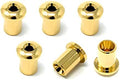 Gold Top Mount String-Thru Body Ferrules for Electric Guitar - Set