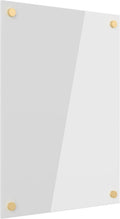 White Acrylic Dry Erase Board 12x18 - Frameless Weekly Planner