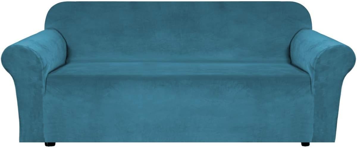 H.VERSAILTEX Stretch Velvet Sofa Covers for Large Couches