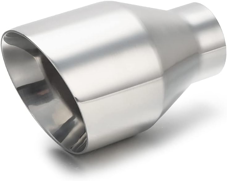 Universal Diesel Exhaust Tip with Polished Finish and Angled Cut