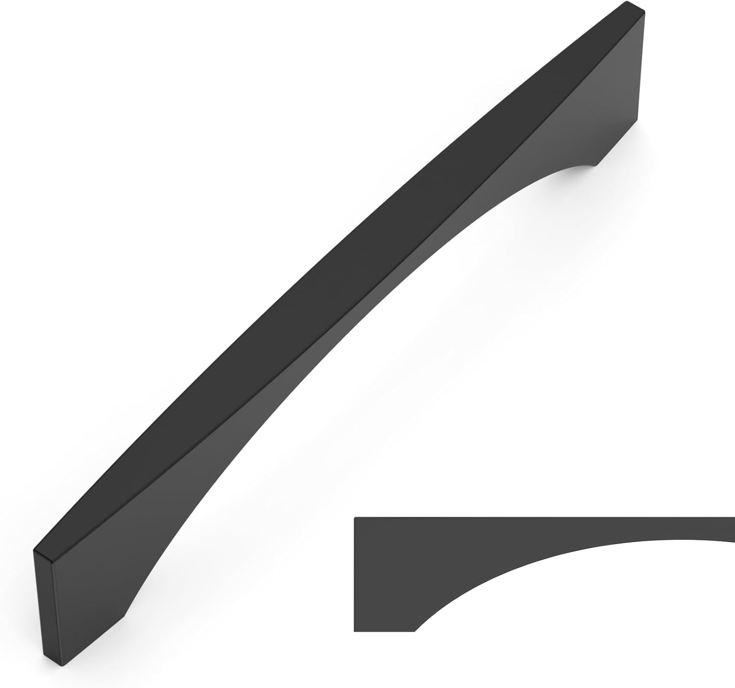 Amerdeco 10 Pack Matte Black Cabinet Pulls for Stylish Homes