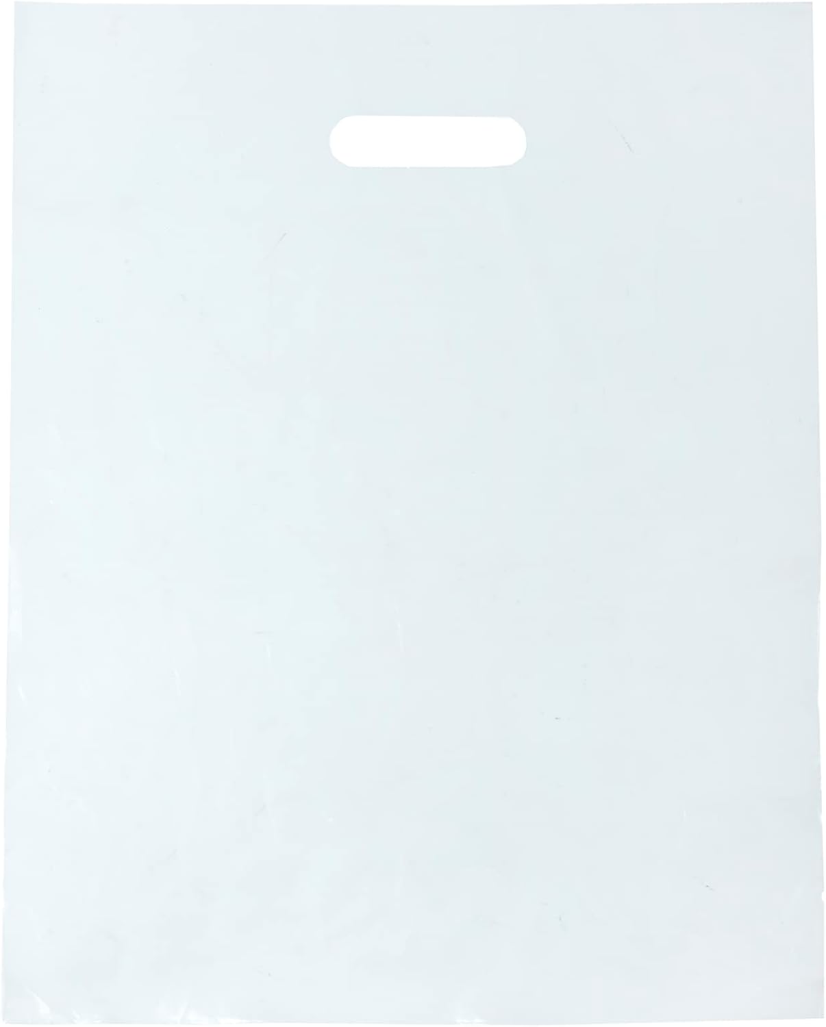 Clear Merchandise Bags 12x15 with Die Cut Handles - 500 Pcs