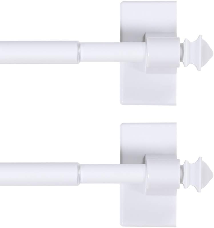 Magnetic Curtain Rods for Metal Doors - Tool-Free Installation!