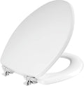Mayfair Bennett Toilet Seat with Chrome Hinges - Slow Close Wood Seat