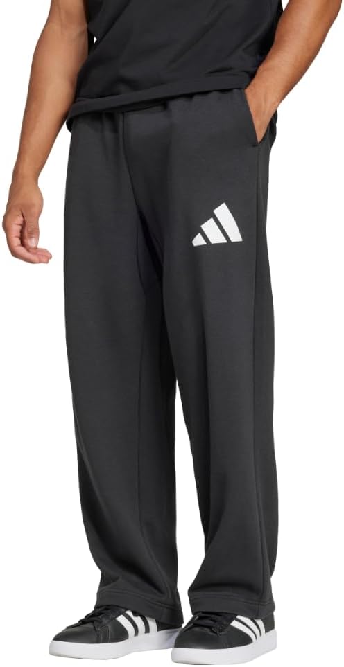 Adidas Men's Essential 3-bar Wide Leg Pants for Comfort and Style