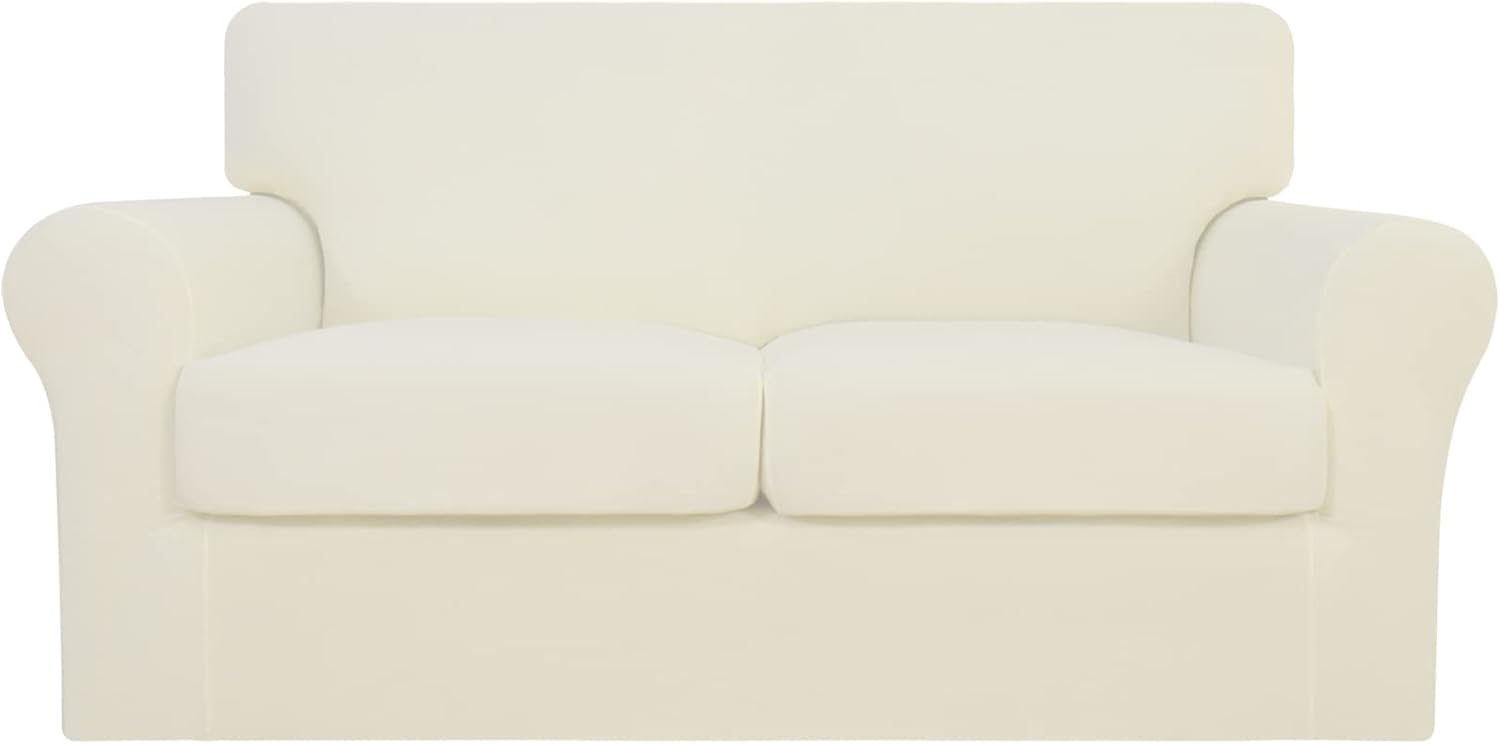 Easy-Going 3 Pieces Stretch Soft Couch Cover for Dogs and Pets