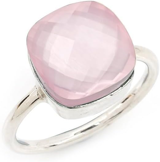 Simple Aquamarine Ring - Elegant Silver Statement Ring for Women