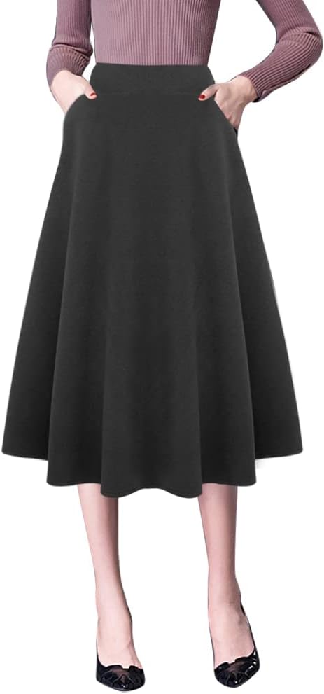 Plaid Skirts for Women by IDEALSANXUN - Stylish Aline Midi