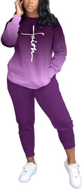 HBQ Two Piece Outfits For Women Long Sleeve Sweatsuit Set - Cozy Fit