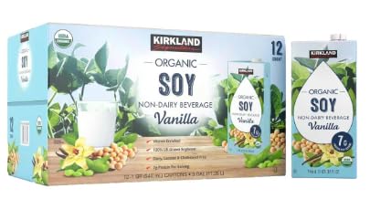 Kirkland Signature Organic Non-Dairy Vanilla Soy Beverage 12 ct