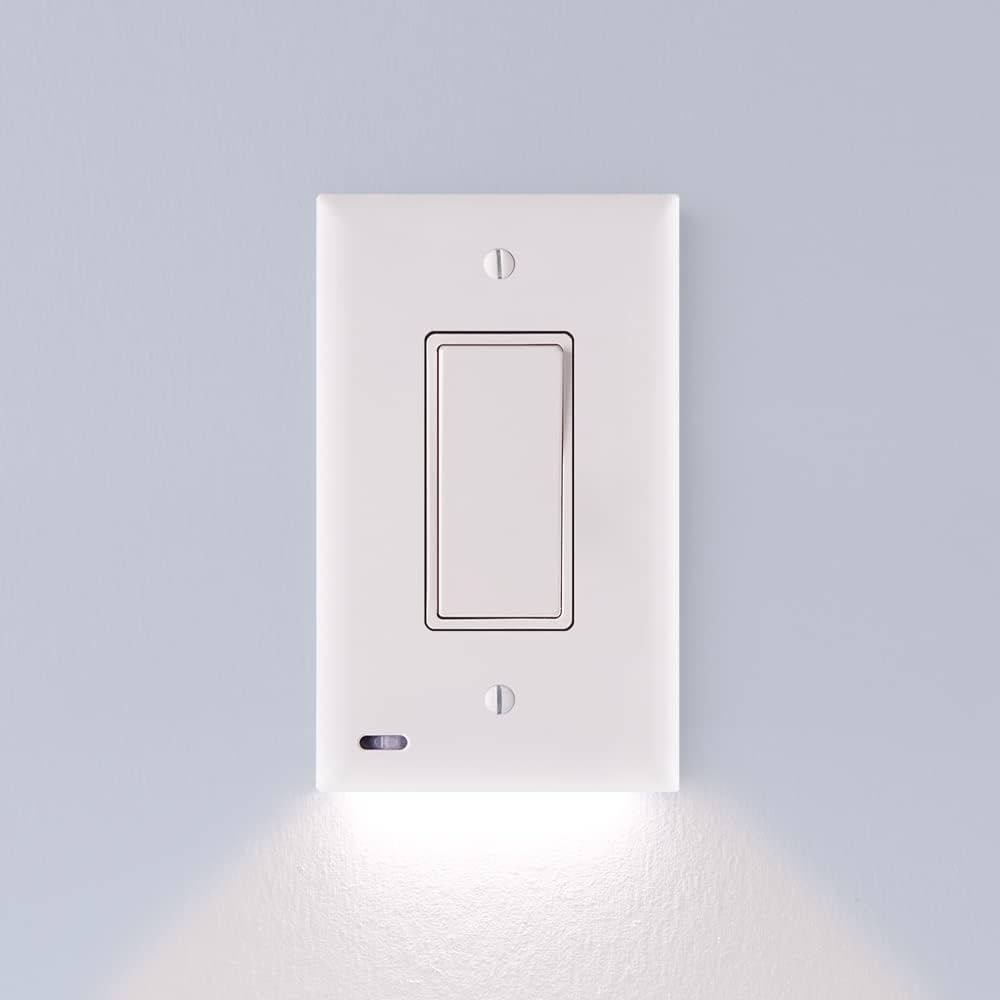 SnapPower SwitchLight - LED Night Light for Single-Pole Switches