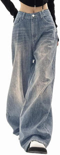 EMMIOL Wide Leg Baggy Jeans for Women - Y2K Casual Trousers