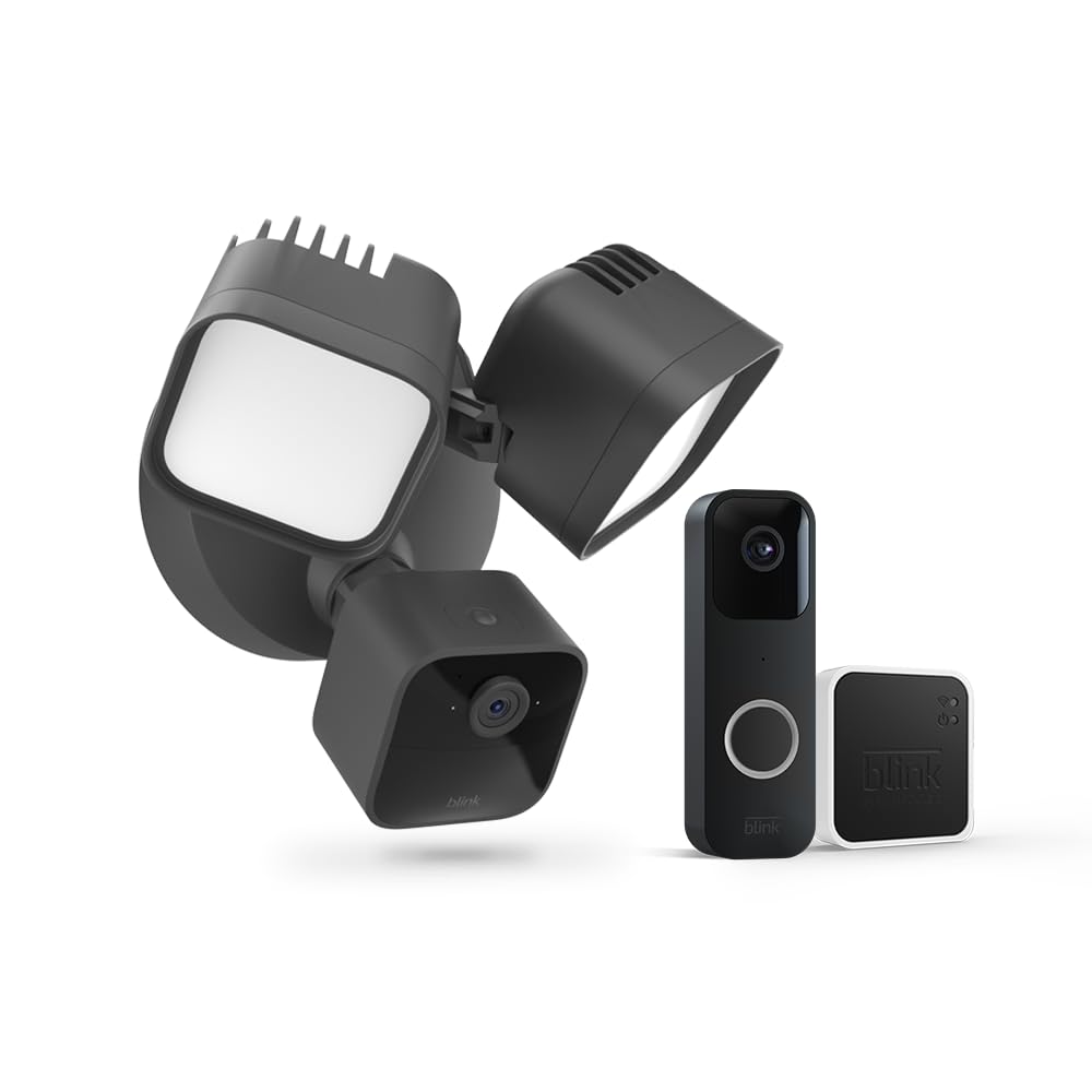 Blink Floodlight & Video Doorbell | 2-way Audio, HD Video, Motion Detection