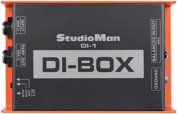 StudioMan DI Passive DI Box for Seamless Instrument Connection