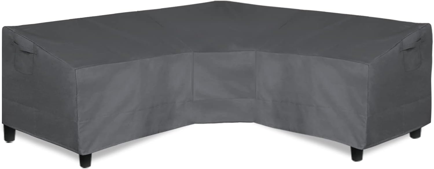 Waterproof Outdoor Sectional Cover for V-Shaped Sofas 100in L