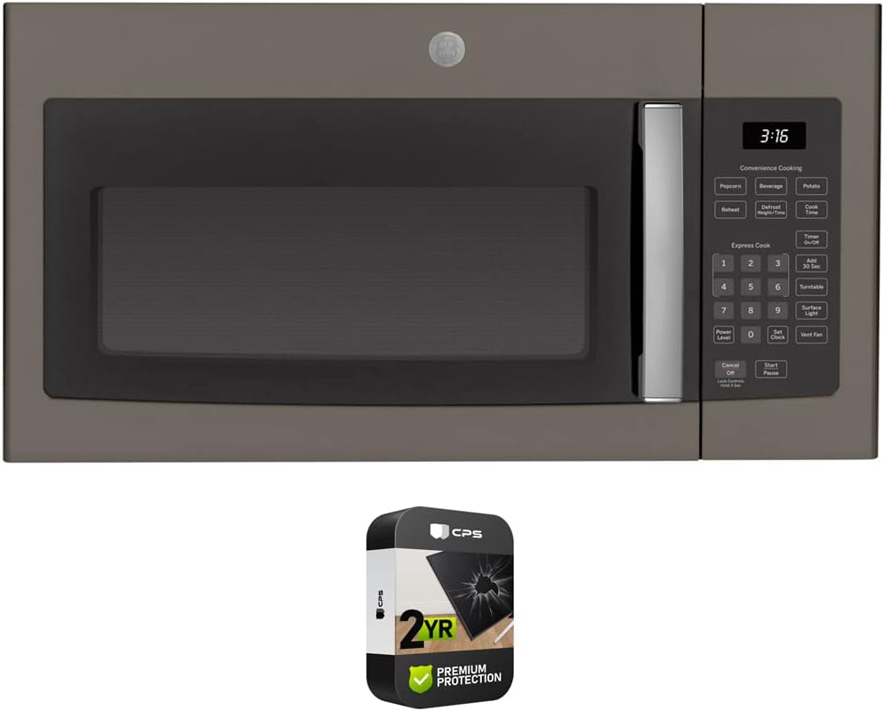 GE JVM3160EFES 1.6 Cu. Ft. Over-the-Range Microwave Oven Slate