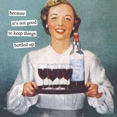 Chic Retro Cocktail Napkins, Anne Taintor Design, 20-Count