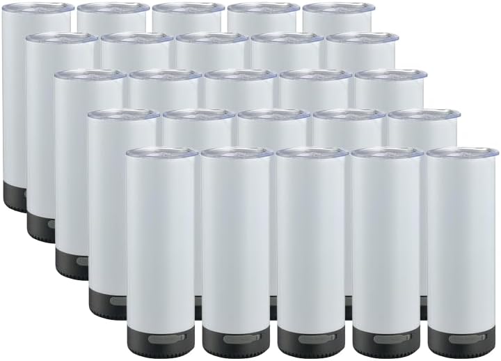 25Pack 20oz Bluetooth Sublimation Printed Speaker Tumbler