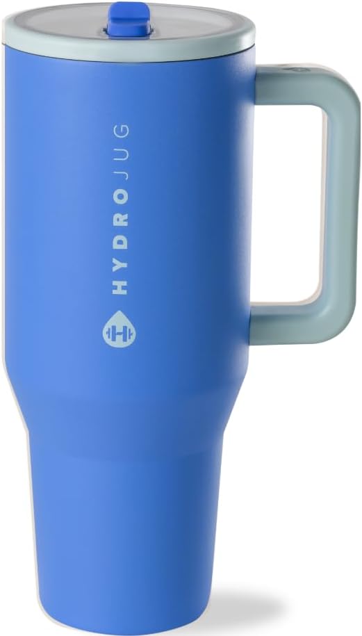HydroJug Traveler 32 oz Water Bottle with Handle & Flip Straw