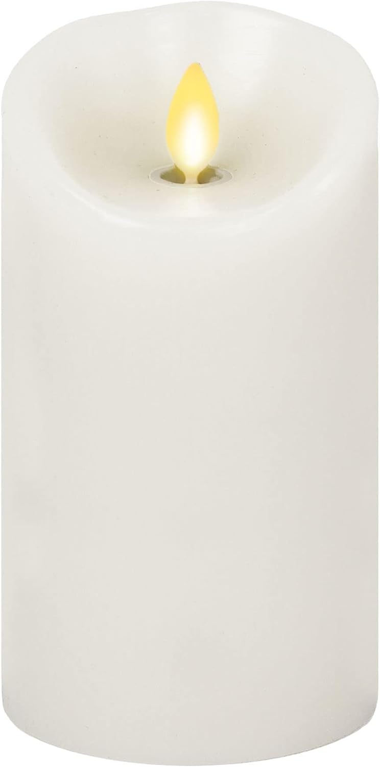 Luminara Flameless LED Pillar Candle with Remote Timer Function