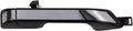TRQ Rear Right Exterior Door Handle Chrome & Black - Passenger Side