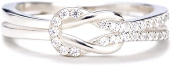 The Love Between Mother and Daughter is Forever Knot Ring