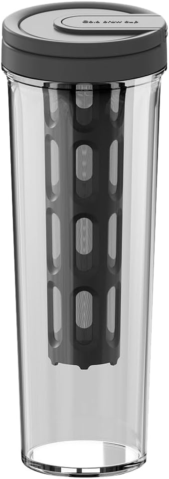 Portable Cold Brew Maker 1L - Leak-Proof Filter for Camping