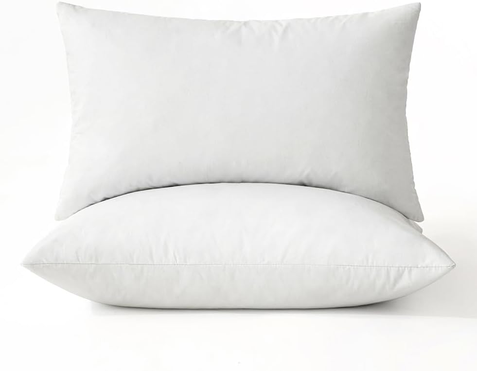 MIULEE Queen Size Down Feather Throw Pillows for Couch Sofa