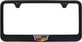 Crest Metal License Plate Frame Tag Holder - Black Powder Coated