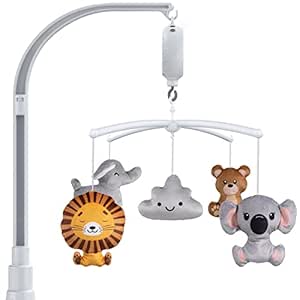 FEISIKE Baby Mobile for Crib with Musical Box and Lullabies