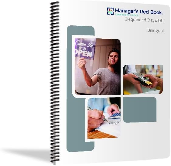 The Manager's Red Book - 6-Month Days Off Logbook Planner