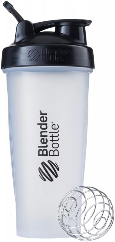 Protein Shake Powerhouse: BlenderBottle 28 oz Clear/Black