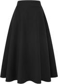 Tartan Maxi Skirt A-Line Wool Plaid Long Skirt - Warm, Pocketed