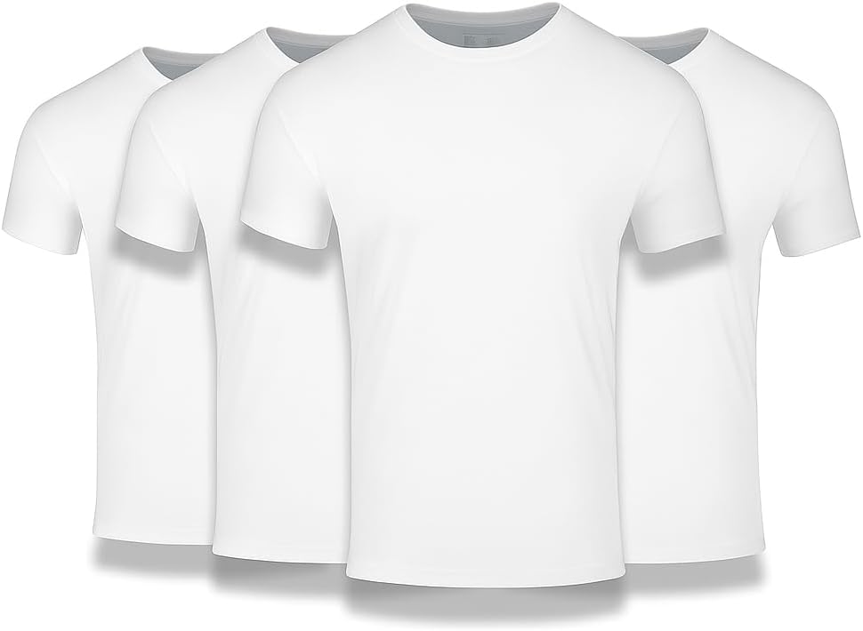 Fresh Clean Threads Men's Crew Neck T-Shirts for Comfort