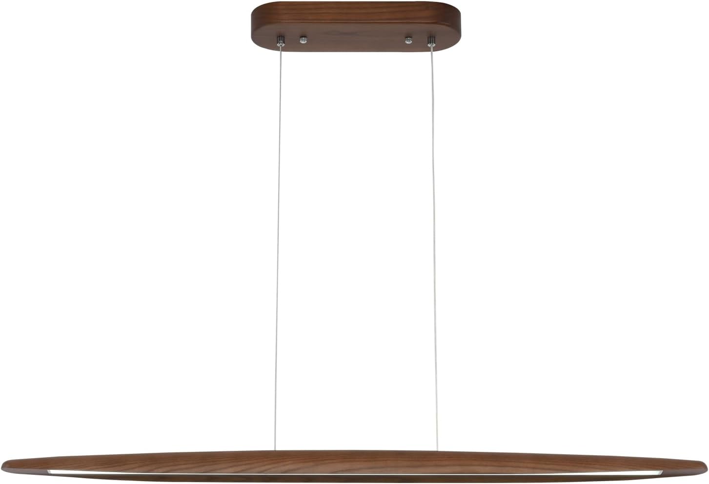 39 Wood Linear Pendant Light Fixture for Dining Room and Kitchen