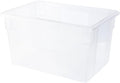 Rubbermaid Commercial Food Storage Tote, 5 Gallon - Clear Durable Box