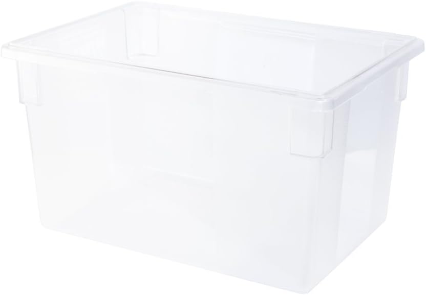 Rubbermaid Commercial Food Storage Box 5 Gallon Clear Tote