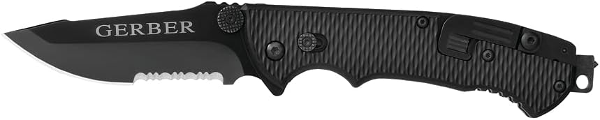 Gerber Hinderer CLS Tactical Knife - 3.5 Serrated Blade for Survival