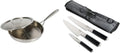 Babish 12 Inch Stainless Steel Fry Pan and Knife Set - Cook