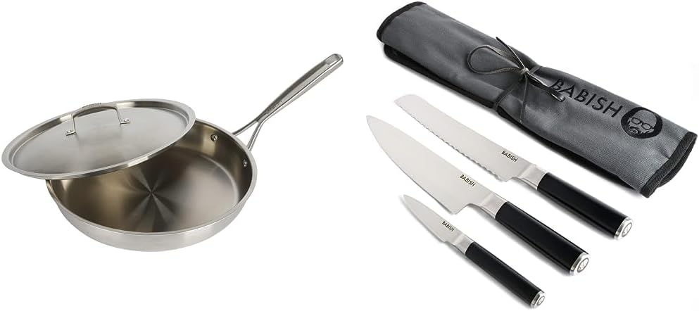 Babish 12 Inch Stainless Steel Fry Pan and Cutlery Set Review